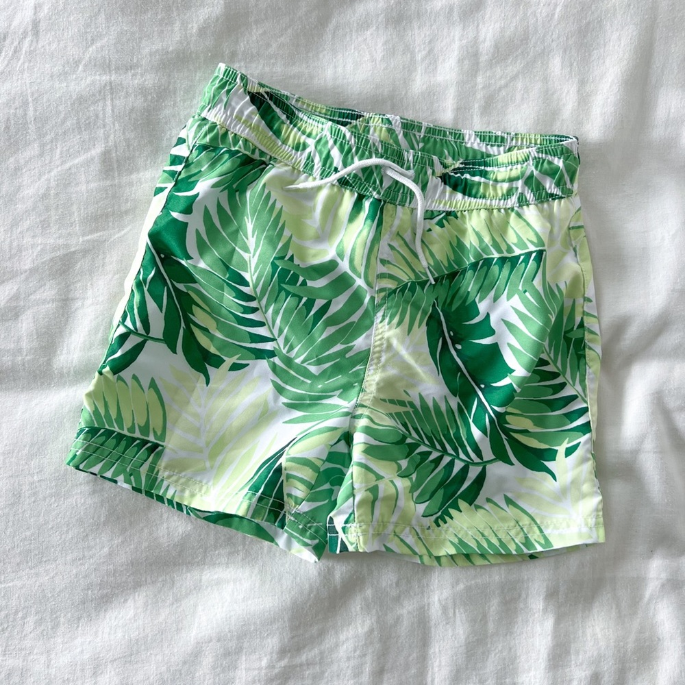 Size 6 Janie & Jack Palm Leaf Swim Trunks